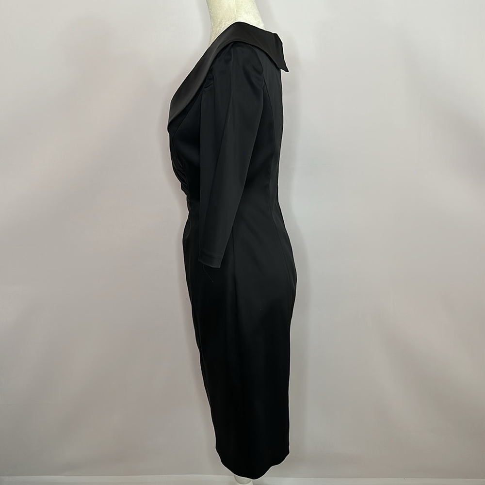 Kay Unger Shawl Collar Sheath Dress - Picture 5 of 9